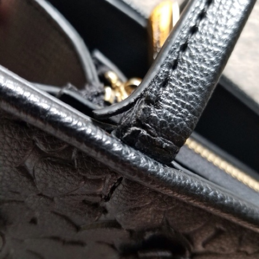 Karl Lagerfeld Black Paris maybelle satchel FLAW - Picture 12 of 16